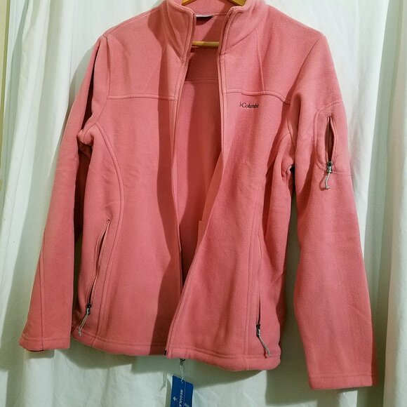 Columbia Women’s Fast Trek II Softshell Fleece Jacket – Size Large, Pink, New - Picture 8 of 15